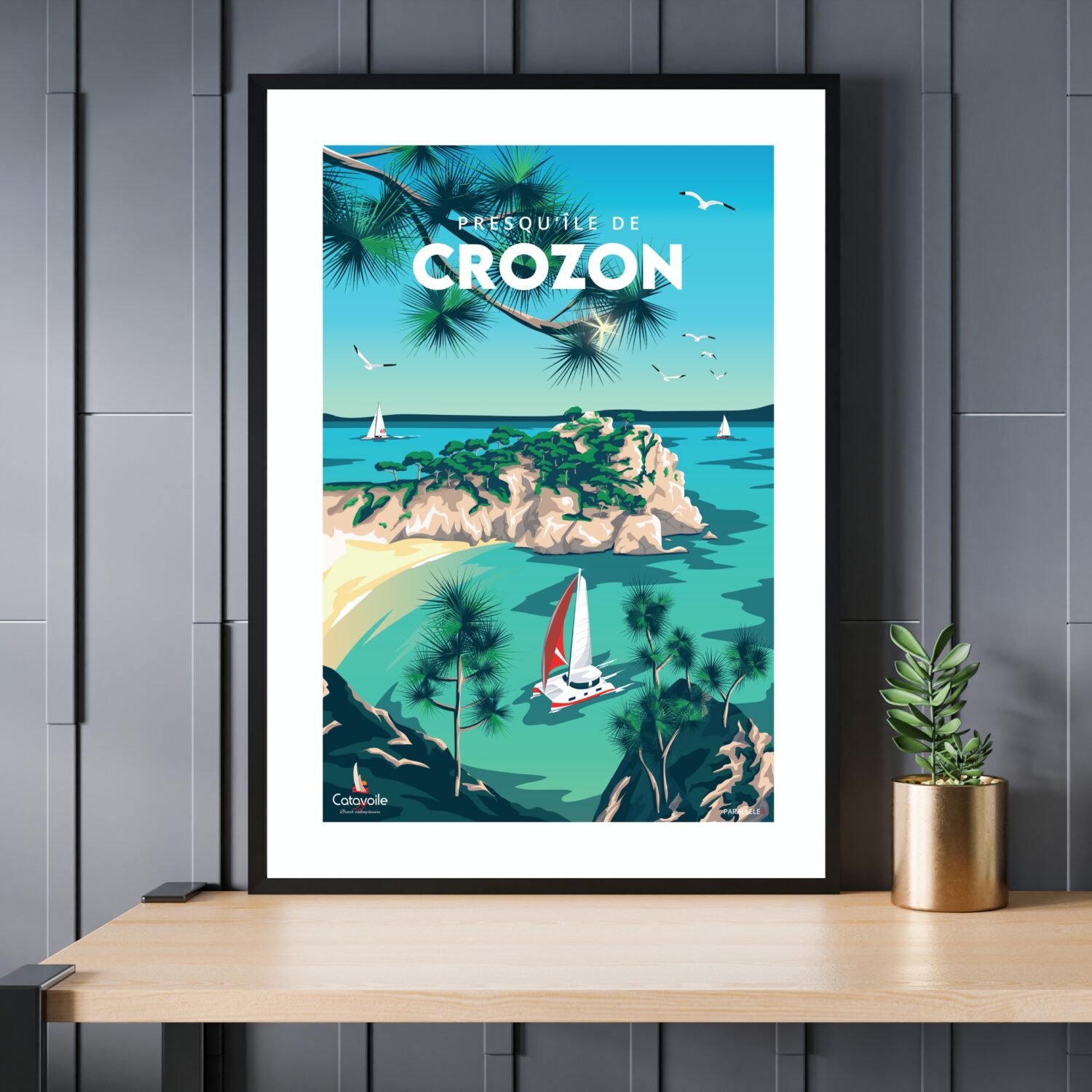 Affiche Presqu'île de Crozon Parallèle 48 Catavoile 29